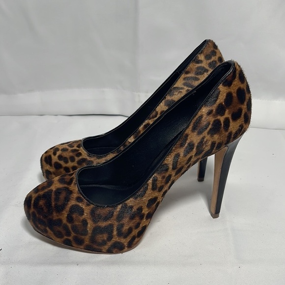 Elie Tahari Animal Print Pony Hair/Leather Heel Pump size 8.5 - Picture 8 of 13